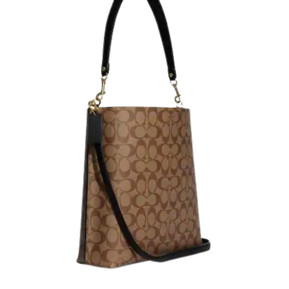 Coach Mollie Bucket Bag In Signature Canvas - Picture 2 of 12